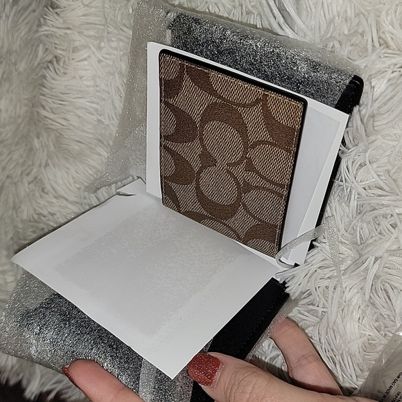 3 In 1 Wallet In Blocked Signature Canvas - Picture 4 of 6